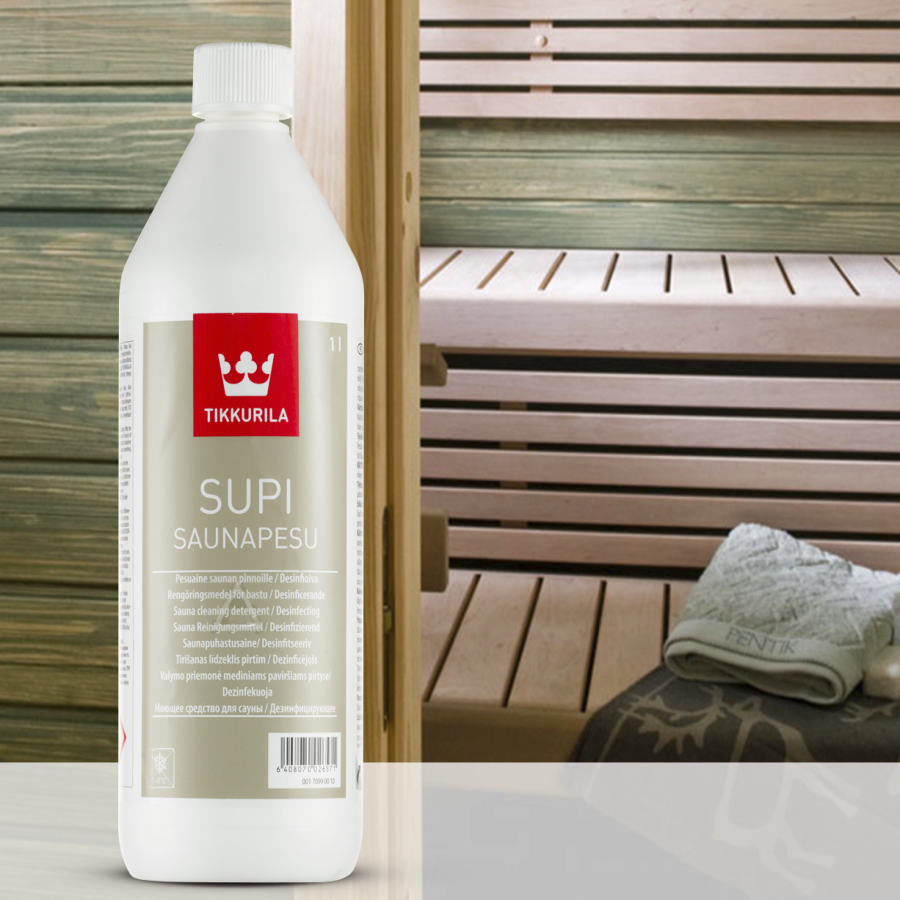 Holzschutz-Paraffinöl für Saunabänke Tikkurila Supi 1 L